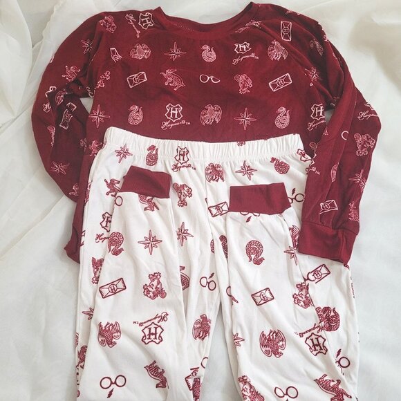 Harry Potter Pajama Sleepwear Set 2pc Warner Bros. Wizarding World Hogwarts M - Picture 2 of 10